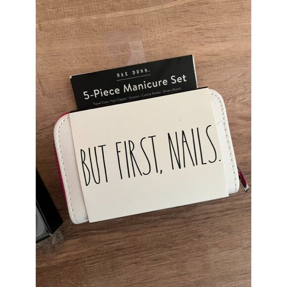 NWT Rae Dunn Manicure Set & Compact Mirror Bundle - Picture 2 of 4